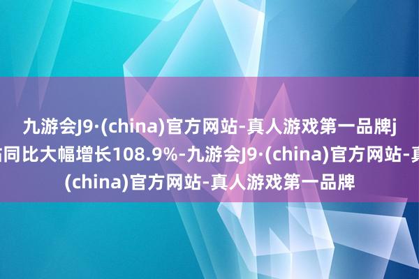 九游会J9·(china)官方网站-真人游戏第一品牌j9九游会官方网站同比大幅增长108.9%-九游会J9·(china)官方网站-真人游戏第一品牌